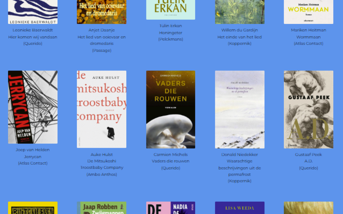 Boekenbon literatuurprijs genomineerden
