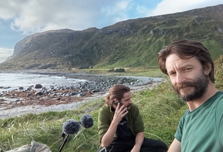 Eirik en Benno in de bergen