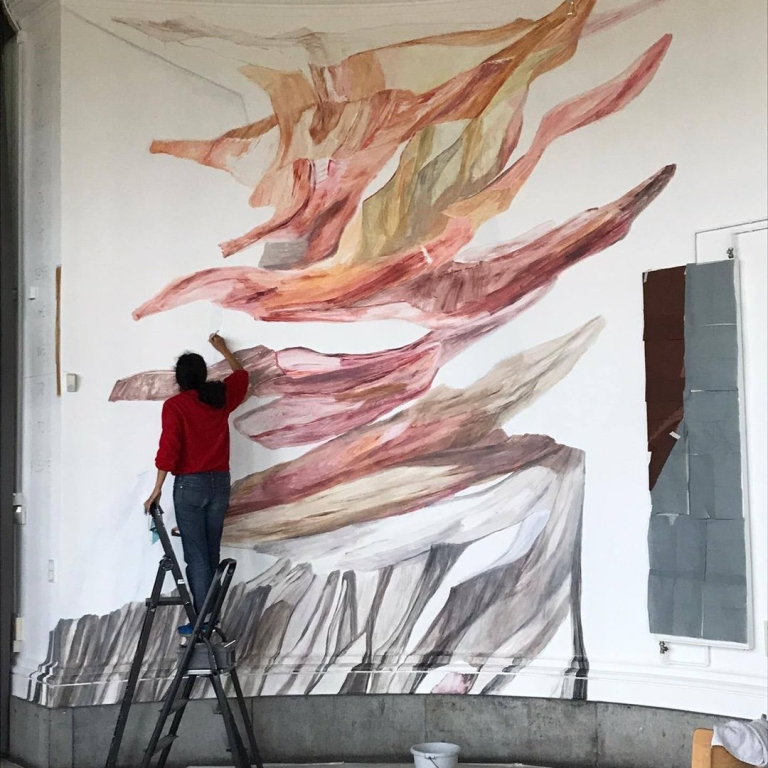 Muurschildering Catherine Claeyé 