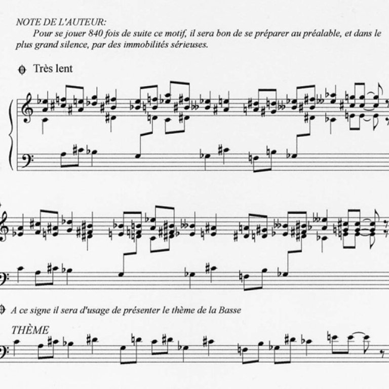 Erik Satie partituur